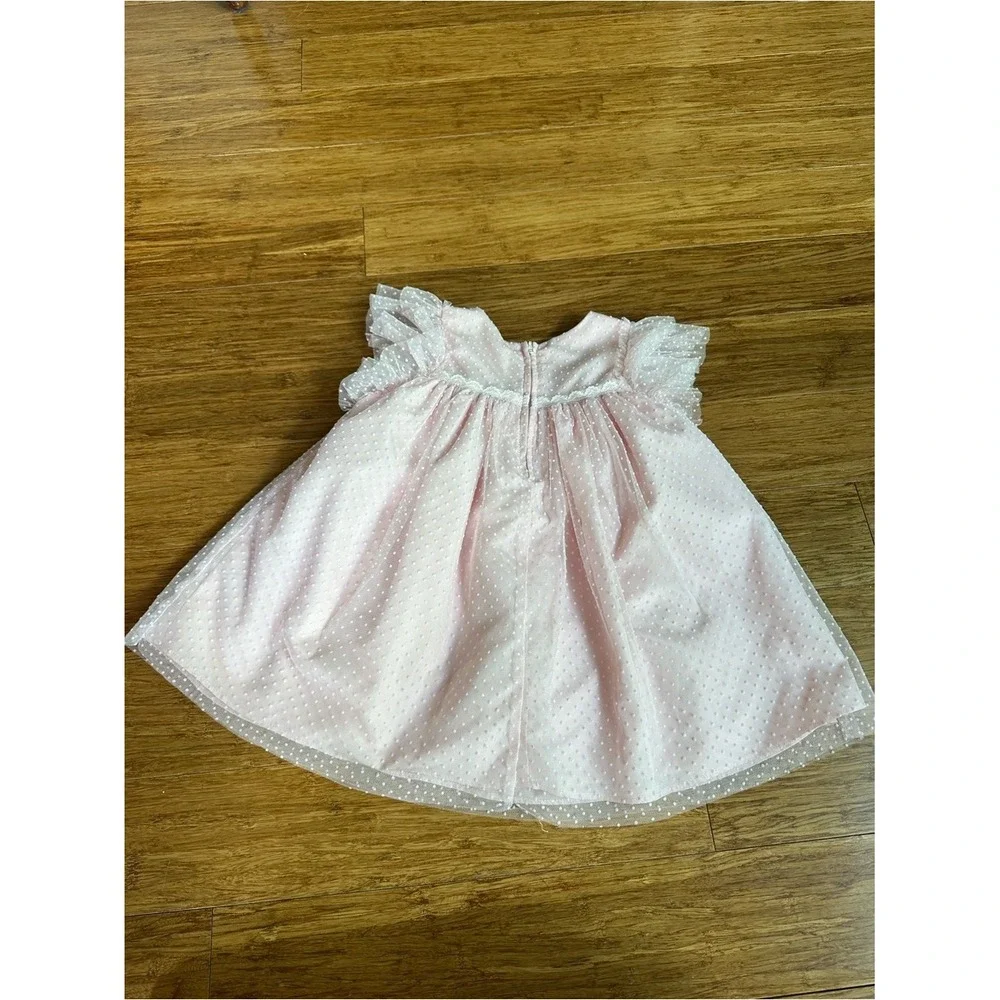 Pippa & Julie Dress Balletcore Whimsical Babydoll Girl 18M Pink Tea Party